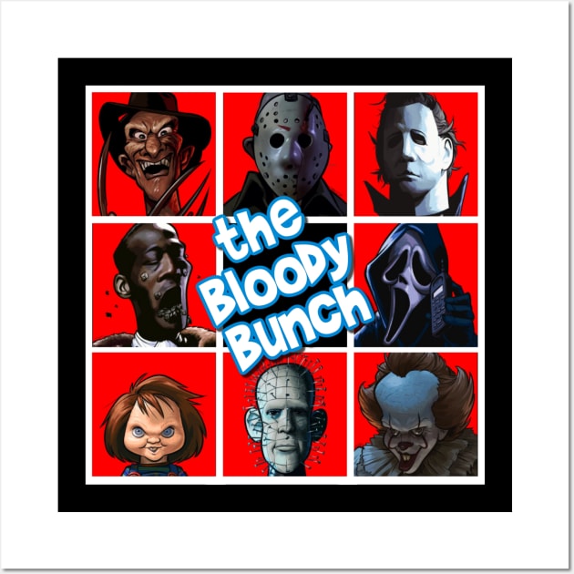 the Bloody Bunch Wall Art by David Hurd Designs